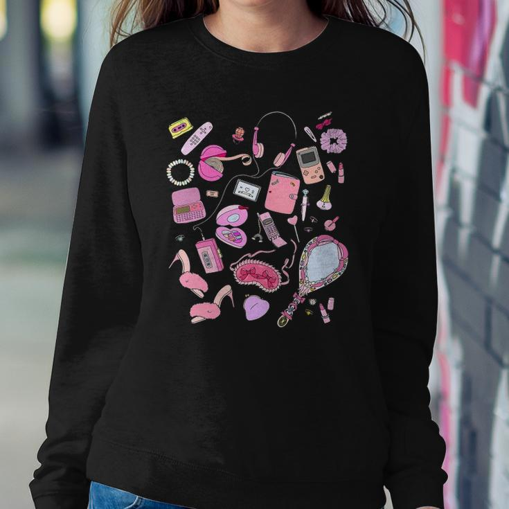 90S Styles Pink Nostalgia Graphic Sweatshirt Gifts for Her