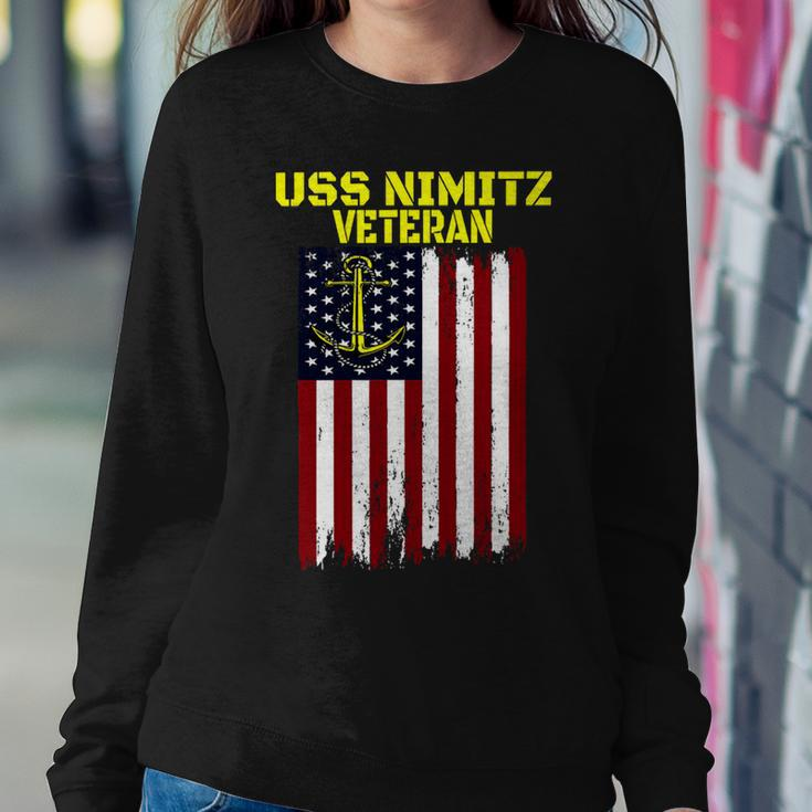 Aircraft Carrier Uss Nimitz Cvn-68 Veterans Day Father Day T-Shirt Sweatshirt Gifts for Her