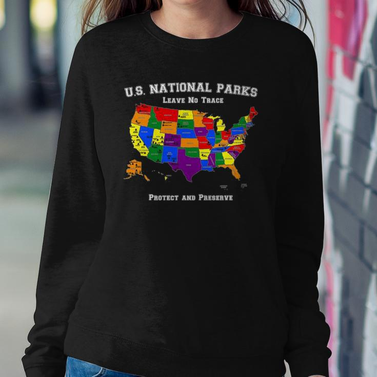 All 63 Us National Parks Design For Campers Hikers Walkers Sweatshirt Gifts for Her