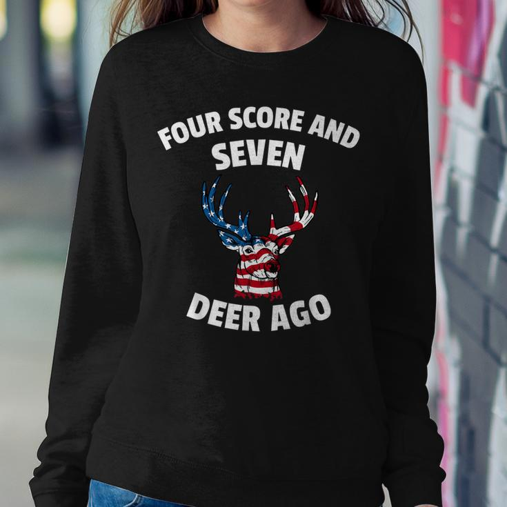 American Flag Deer 4Th Of July - Seven Deer Ago Sweatshirt Gifts for Her
