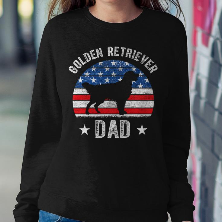 American Flag Golden Retriever Dad 4Th Of July Fathers Day Sweatshirt Gifts for Her