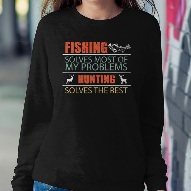 Angler Fish Fishing And Hunting Family Camping Sweatshirt Gifts for Her