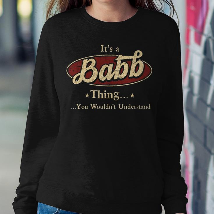 Babb Shirt Personalized Name GiftsShirt Name Print T Shirts Shirts With Names Babb Sweatshirt Gifts for Her
