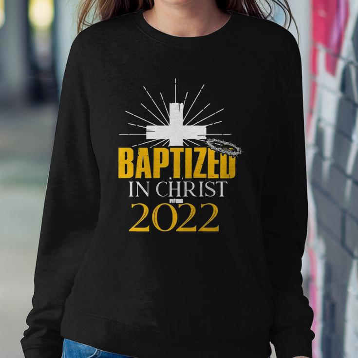 Baptized In Christ 2022 Christian Tee Baptism Faith Sweatshirt Gifts for Her