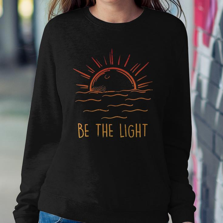 Be The Light - Let Your Light Shine - Waves Sun Christian Sweatshirt Gifts for Her
