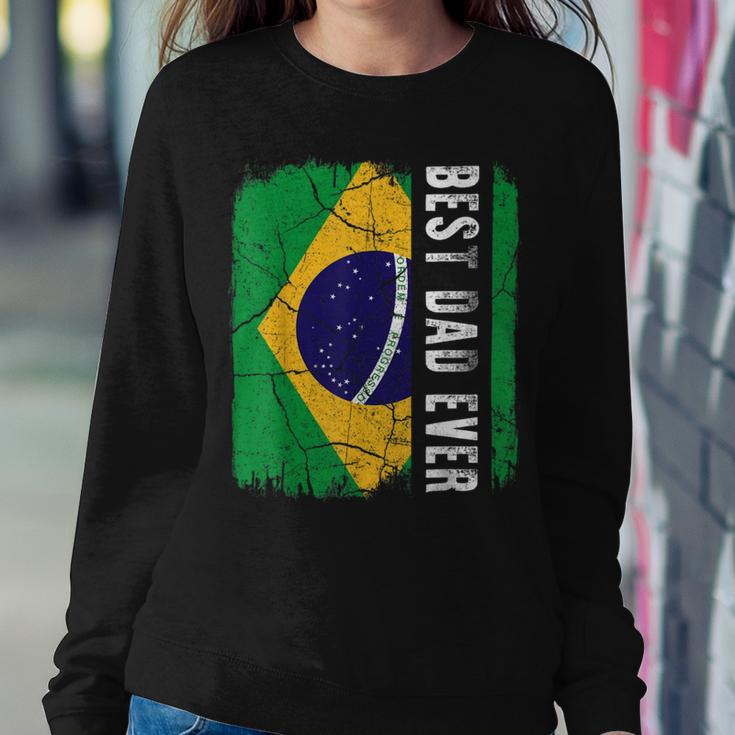 Best Brazilian Dad Ever Brazil Daddy Fathers Day Sweatshirt Gifts for Her