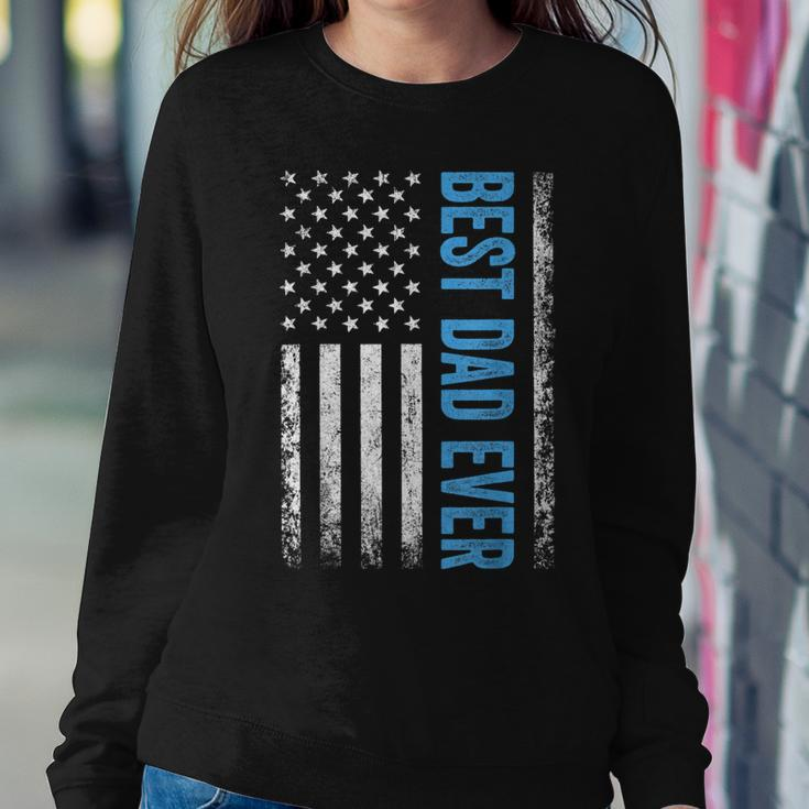 Best Dad Ever Us American Flag Gift For Fathers Day Sweatshirt Gifts for Her