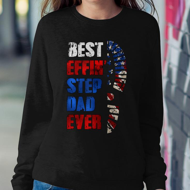 Best Effin’ Step Dad 4Th Of July Ever Shoes Trace Flag Sweatshirt Gifts for Her