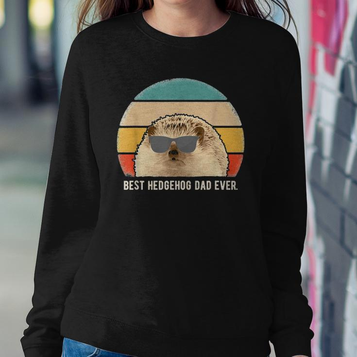 Best Hedgehog Dad Ever Animal Funny Retro Classic Sweatshirt Gifts for Her