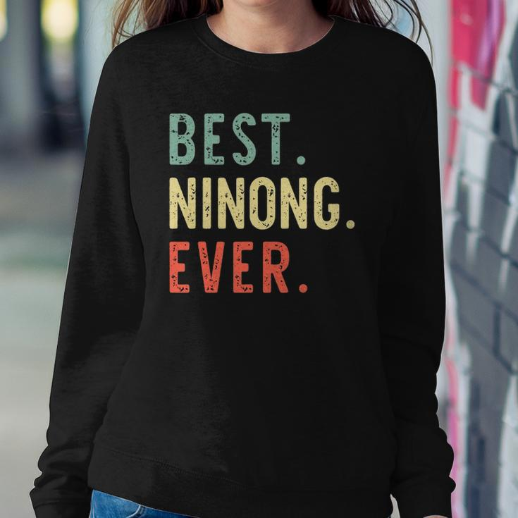 Best Ninong Ever Cool Funny Vintage Fathers Day Gift Sweatshirt Gifts for Her