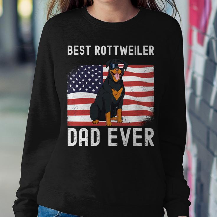 Best Rottweiler Dad Ever American Flag 4Th Of July Rottie Sweatshirt Gifts for Her