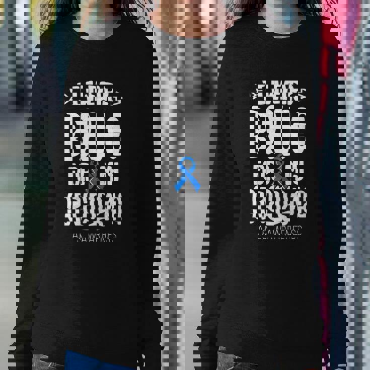 Blue Ribbon For Grandma Disease Als Awareness Family Cure Sweatshirt Gifts for Her