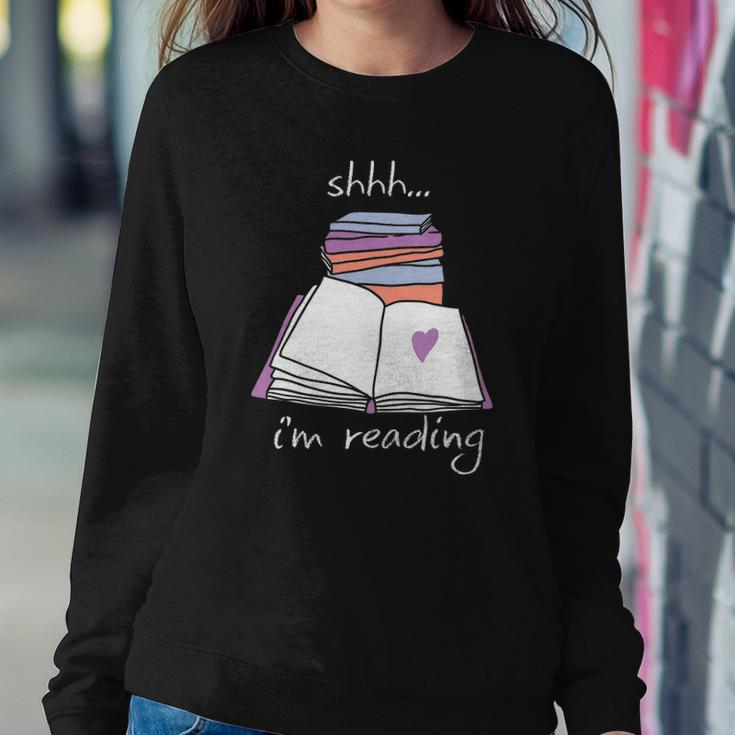 Book Reading Library Shh Im Reading Sweatshirt Gifts for Her
