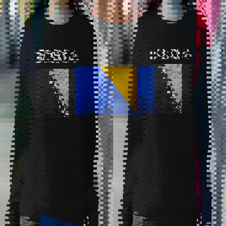 Bosnia-Herzegovina Bosnian Flag Bosnian Pride Bosnian Roots Sweatshirt Gifts for Her