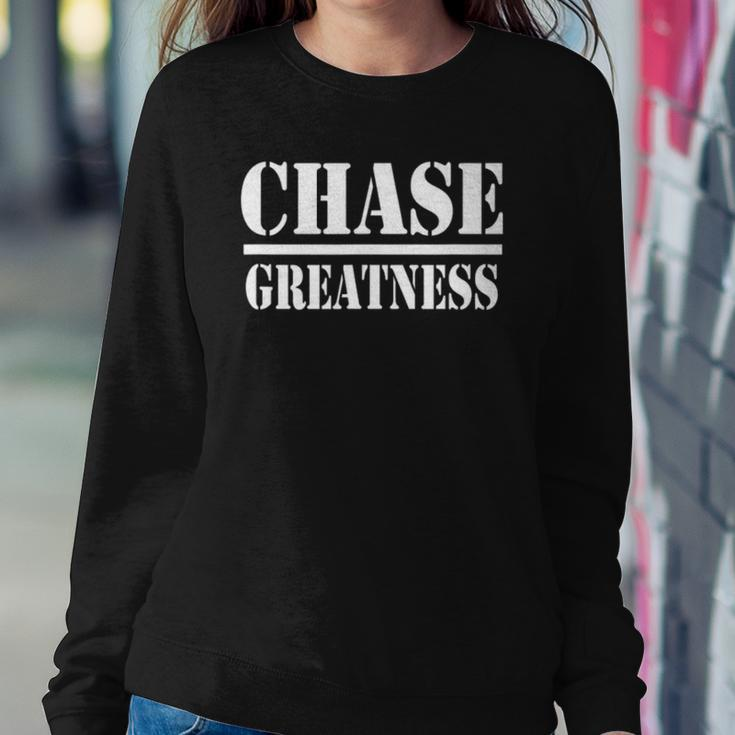 Chase Greatness Entrepreneur Workout Sweatshirt Gifts for Her
