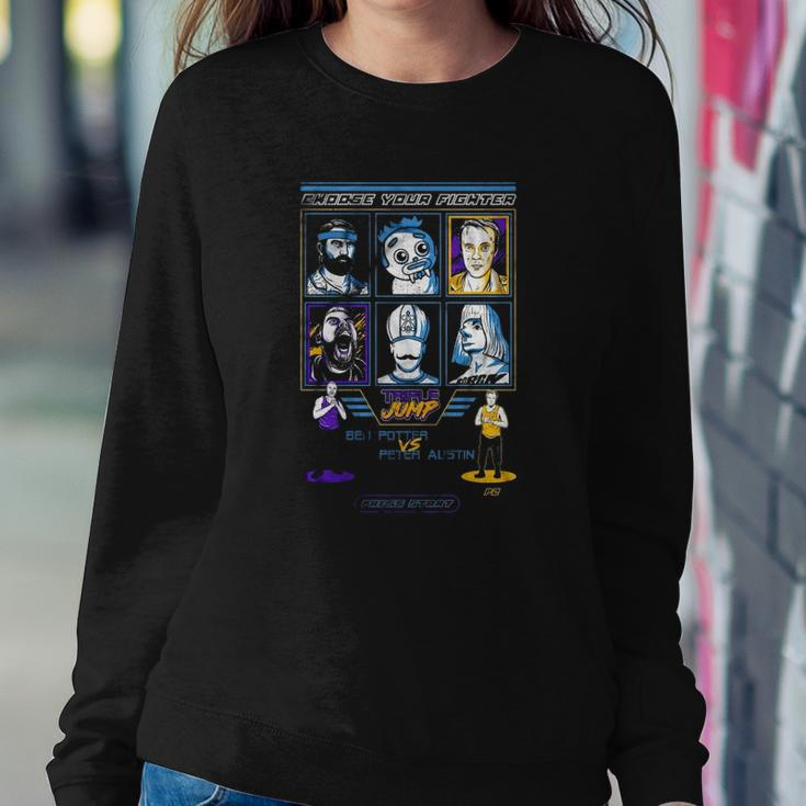 Choose Your Fighter Triple Jump Sweatshirt Gifts for Her
