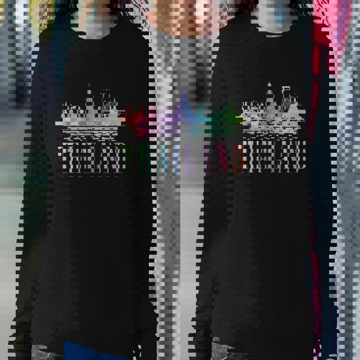 Colorful Thai Kuala Lampur Thailand Sweatshirt Gifts for Her