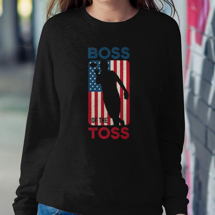 Cornhole S For Men Boss Of The Toss 4Th Of July Sweatshirt Gifts for Her