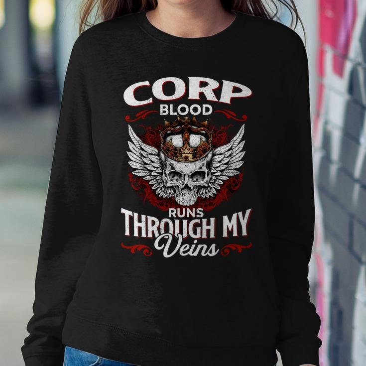 Corp Blood Runs Through My Veins Name V2 Sweatshirt Gifts for Her