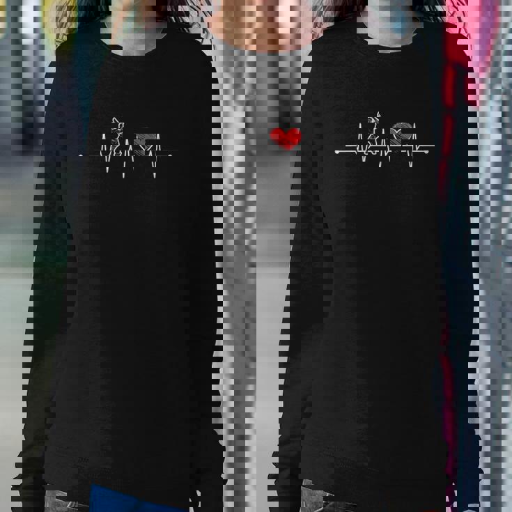 Cricket Player Heartbeat Gift Ekg Cricket Fans Lover Funny Sweatshirt Gifts for Her