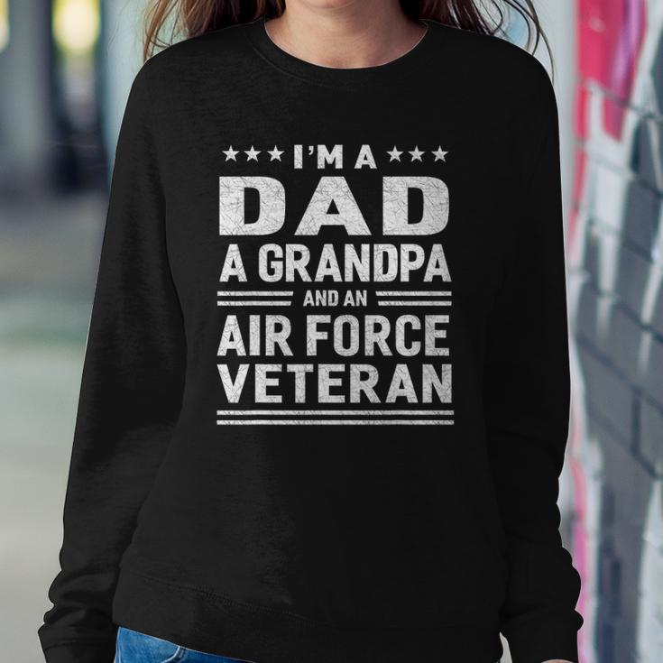 Dad Grandpa Air Force Veteran Vintage Top Mens Gift Sweatshirt Gifts for Her