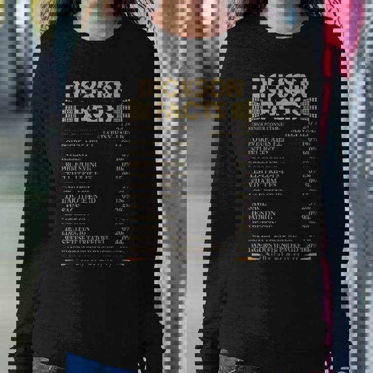 Dickson Name Gift Dickson Facts Sweatshirt Gifts for Her