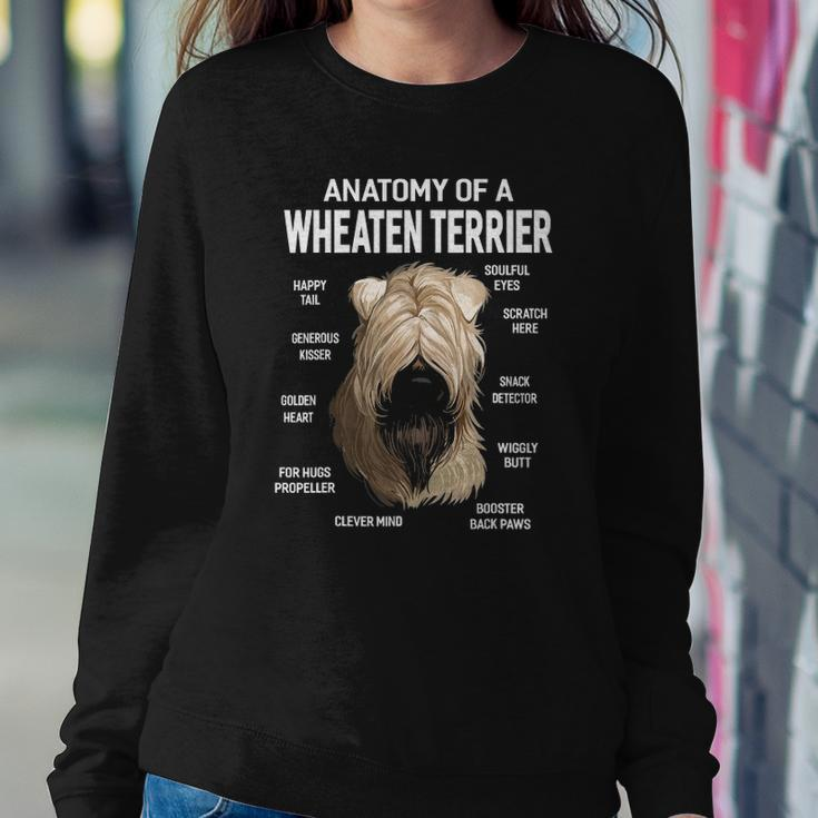 Dogs 365 Anatomy Of A Soft Coated Wheaten Terrier Dog Sweatshirt Gifts for Her