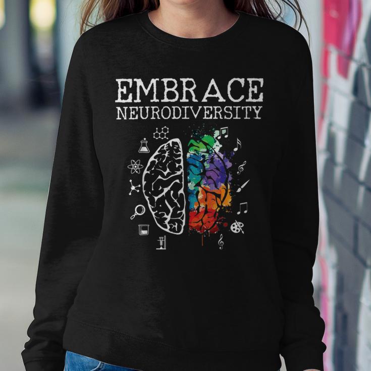 Embrace Neurodiversity Funny V5 Sweatshirt Gifts for Her