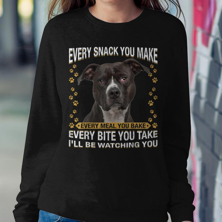 Every Snack You Make Funny American Pit Bull Terrier Lovers Sweatshirt Gifts for Her