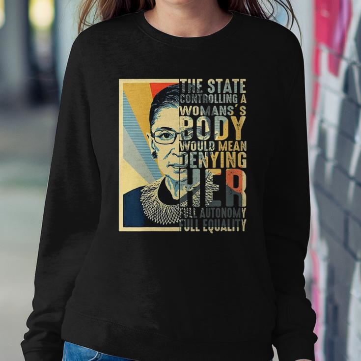 Feminist Ruth Bader Ginsburg Pro Choice My Body My Choice Sweatshirt Gifts for Her