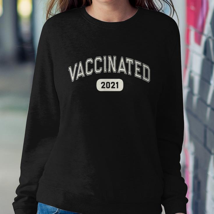 Fully VACCINATED 2021 Pro Science I Got Vaccine Shot Red Sweatshirt Gifts for Her