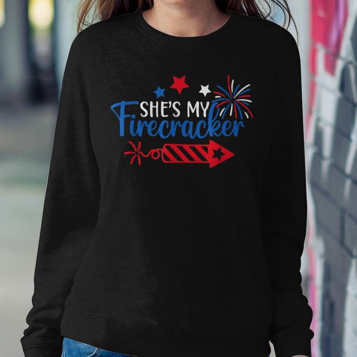 Funny 4Th Of July She Is My Firework Patriotic Us Couples Sweatshirt Gifts for Her
