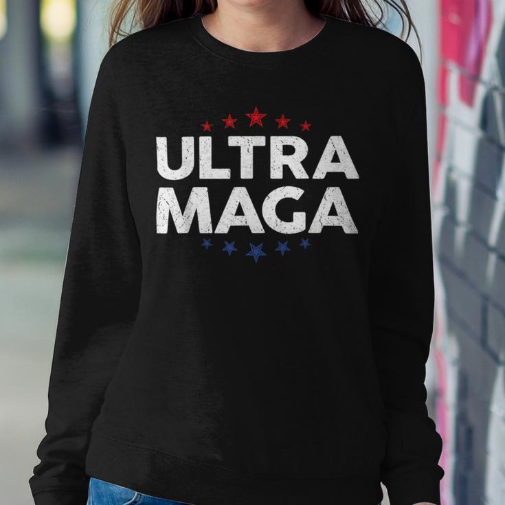 Funny Anti Joe Biden Ultra Maga Support Trump Patriotic Sweatshirt Gifts for Her