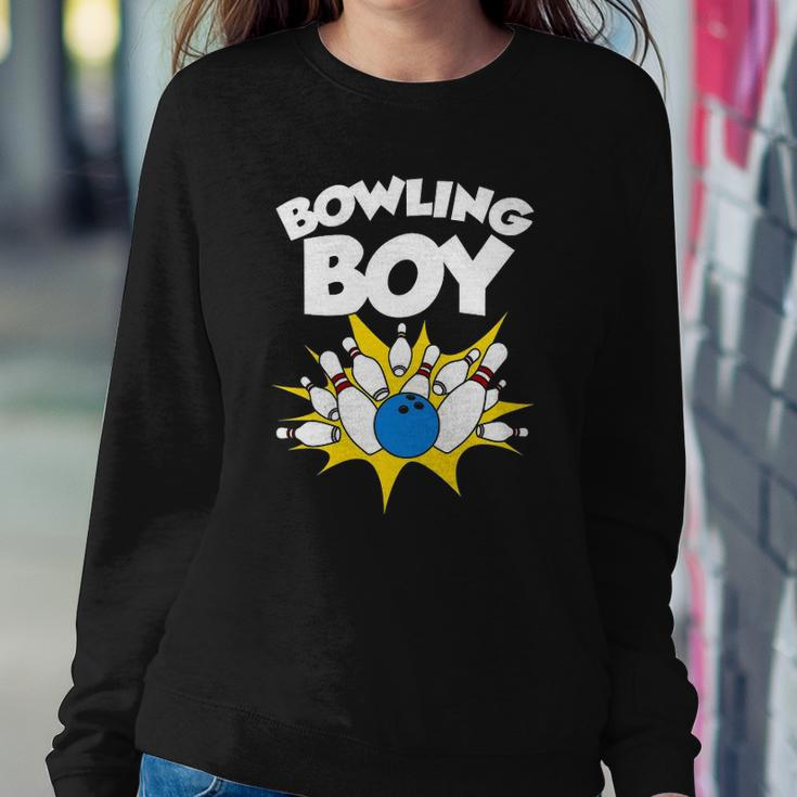 Funny Bowling Gift For Kids Cool Bowler Boys Birthday Party Sweatshirt Gifts for Her