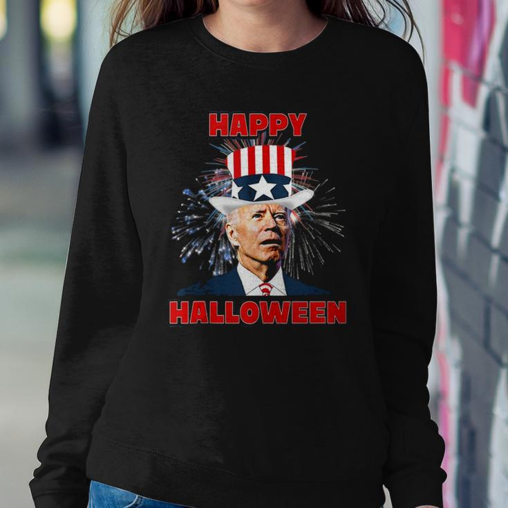 Funny Joe Biden Happy Halloween For Fourth Of July Sweatshirt Gifts for Her