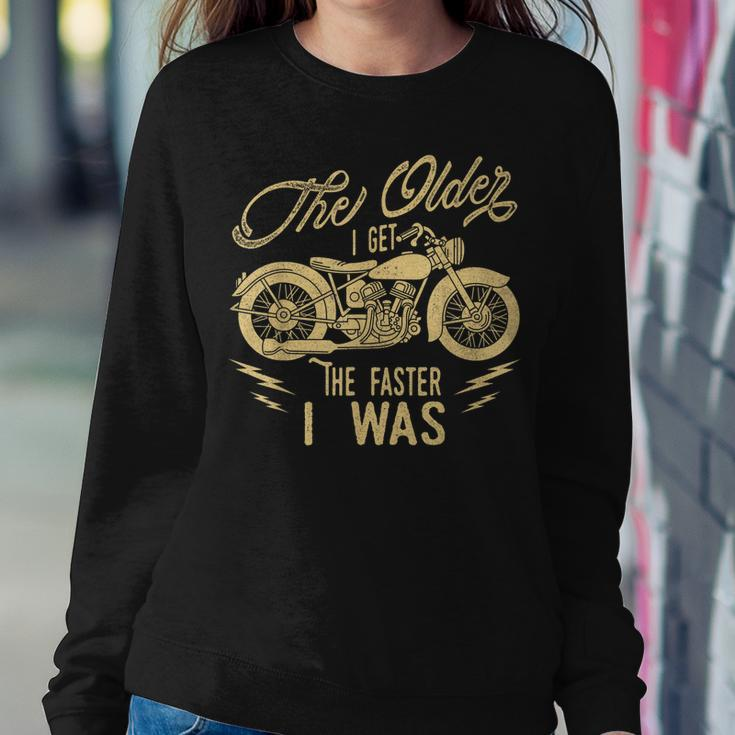 Funny Motorcycle Biker Grandpa Vintage Bikers Birthday Gift Sweatshirt Gifts for Her