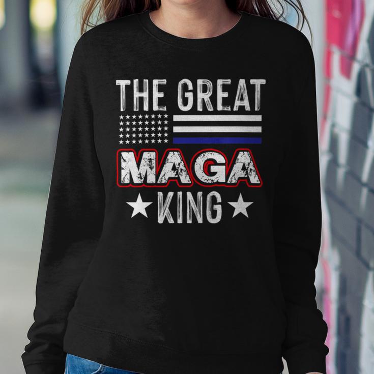 Funny The Great Maga King Trump 2022 Amp 2024 Sweatshirt Gifts for Her