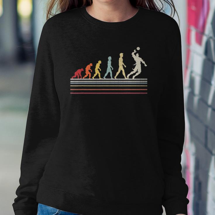 Funny Volleyball Evolution Of Man Sport Retro Vintage Gift Sweatshirt Gifts for Her