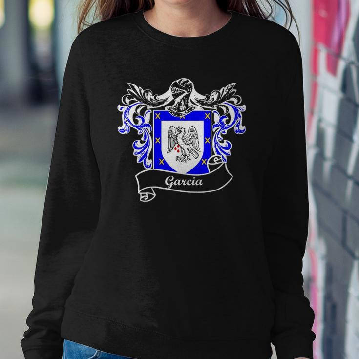 Garcia Coat Of Arms Surname Last Name Family Crest Sweatshirt Gifts for Her