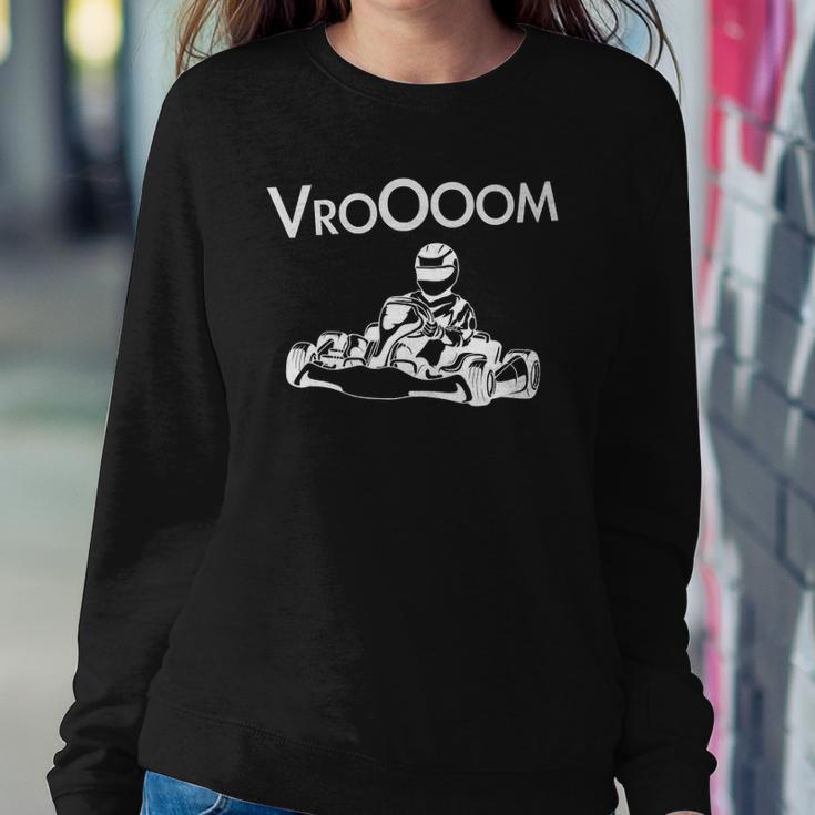 Go Kart Vroooom Go Kart Racing Driver Sweatshirt Gifts for Her