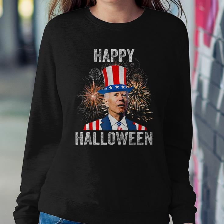 Halloween Funny Happy 4Th Of July Anti Joe Biden Sweatshirt Gifts for Her