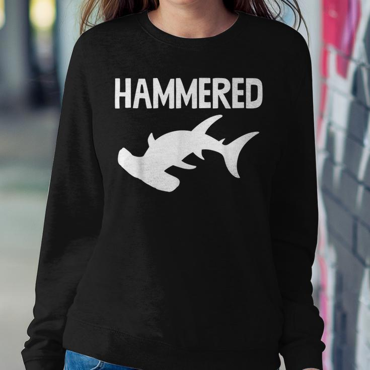 Hammered Hammerhead Shark Funny Drinking Funny Sweatshirt Gifts for Her