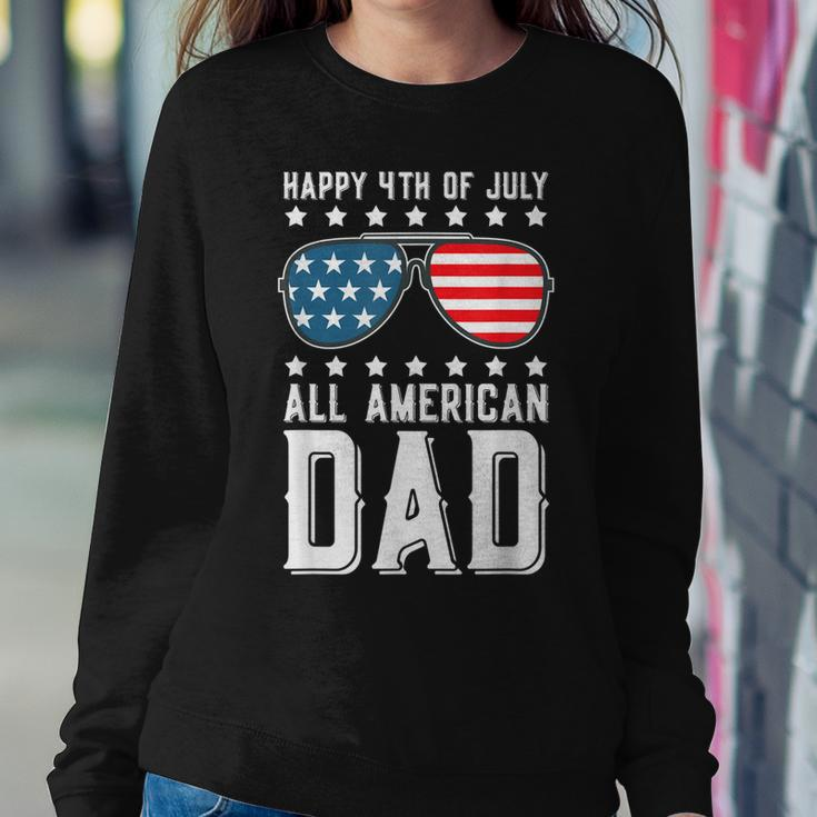 Happy 4Th Of July All American Dad Sweatshirt Gifts for Her