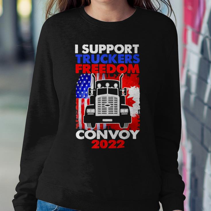 I Support Truckers Freedom Convoy 2022 V3 Sweatshirt Gifts for Her