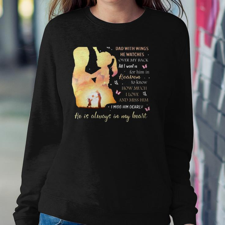 Im Not A Fatherless Daughter I Am A Daughter To A Dad In Heaven Sweatshirt Gifts for Her