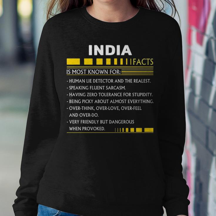 India Name Gift India Facts Sweatshirt Gifts for Her