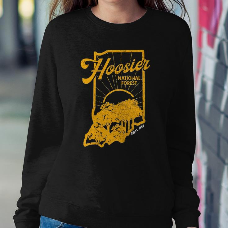 Indiana State Hoosier National Forest Retro Vintage Sweatshirt Gifts for Her