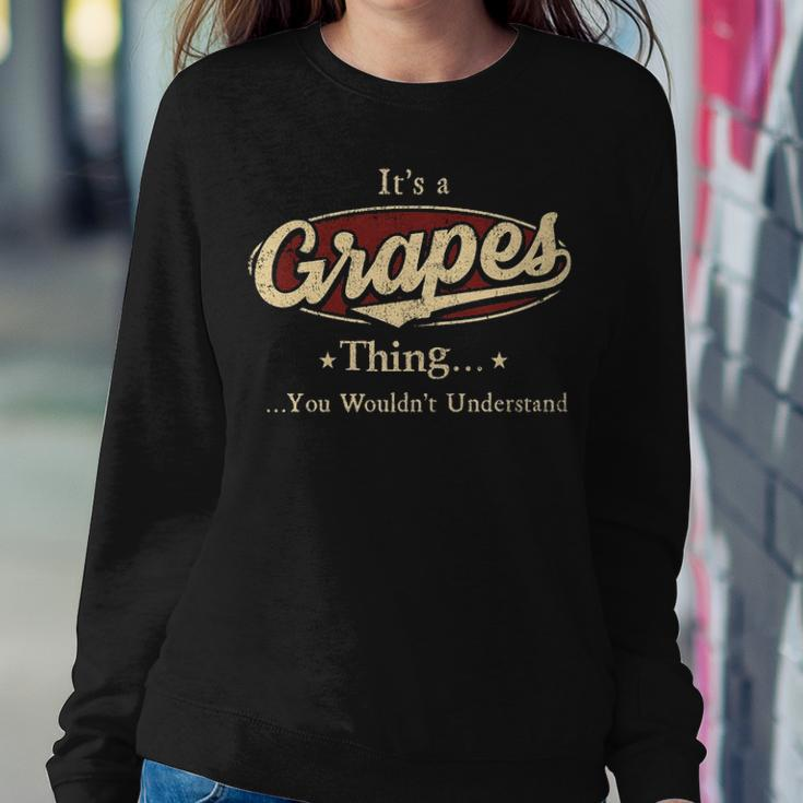 Its A Grapes Thing You Wouldnt Understand Shirt Personalized Name GiftsShirt Shirts With Name Printed Grapes Sweatshirt Gifts for Her
