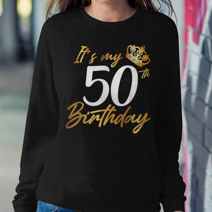 Its My 50Th Birthday 1971 Gift Fifty Years Old Anniversary Sweatshirt Gifts for Her