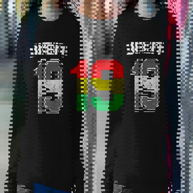 Juneteenth 19 Jersey Black American Freedom Juneteenth Sweatshirt Gifts for Her
